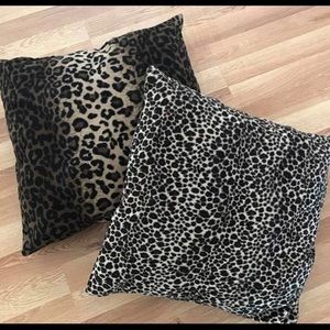 Soft Leopard Pillows set of 2